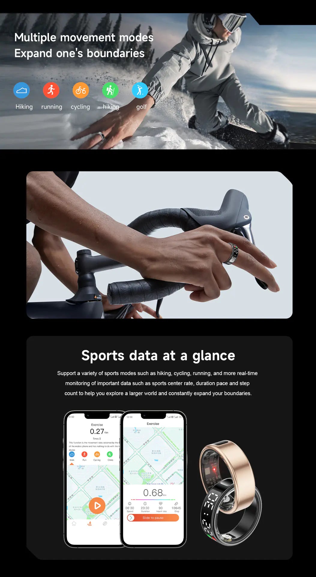 Kronos Ring Display - Anillo Inteligente con Pantalla OLED Premium