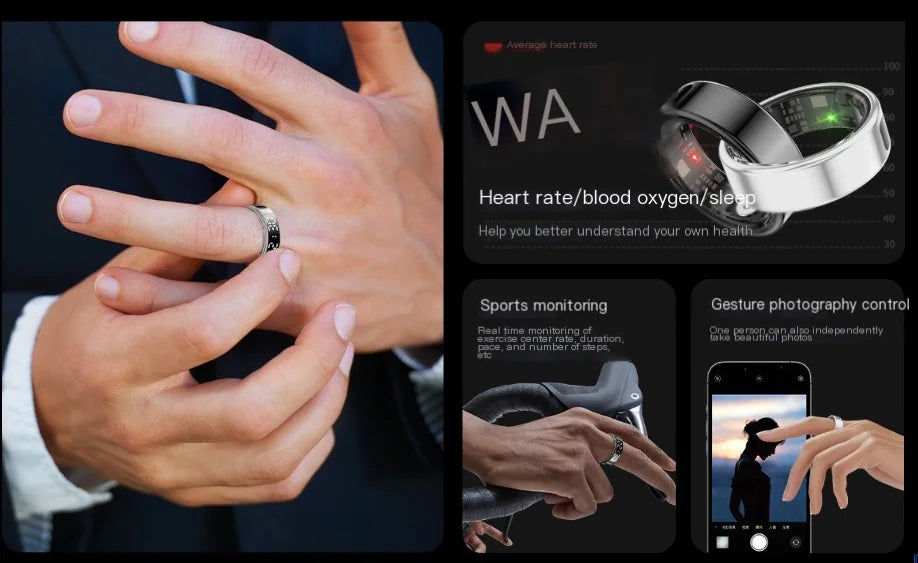 Kronos Ring Display - Anillo Inteligente con Pantalla OLED Premium