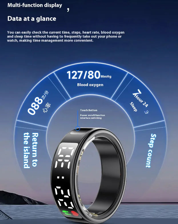 Kronos Ring Display - Anillo Inteligente con Pantalla OLED Premium
